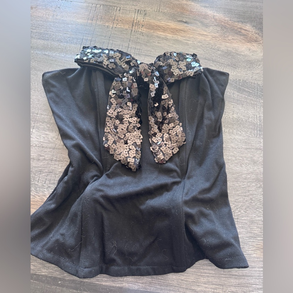 Charlotte Russe Black Corset Top